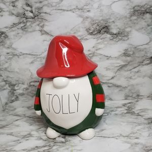 Rae Dunn JOLLY gnome ornament NEW
